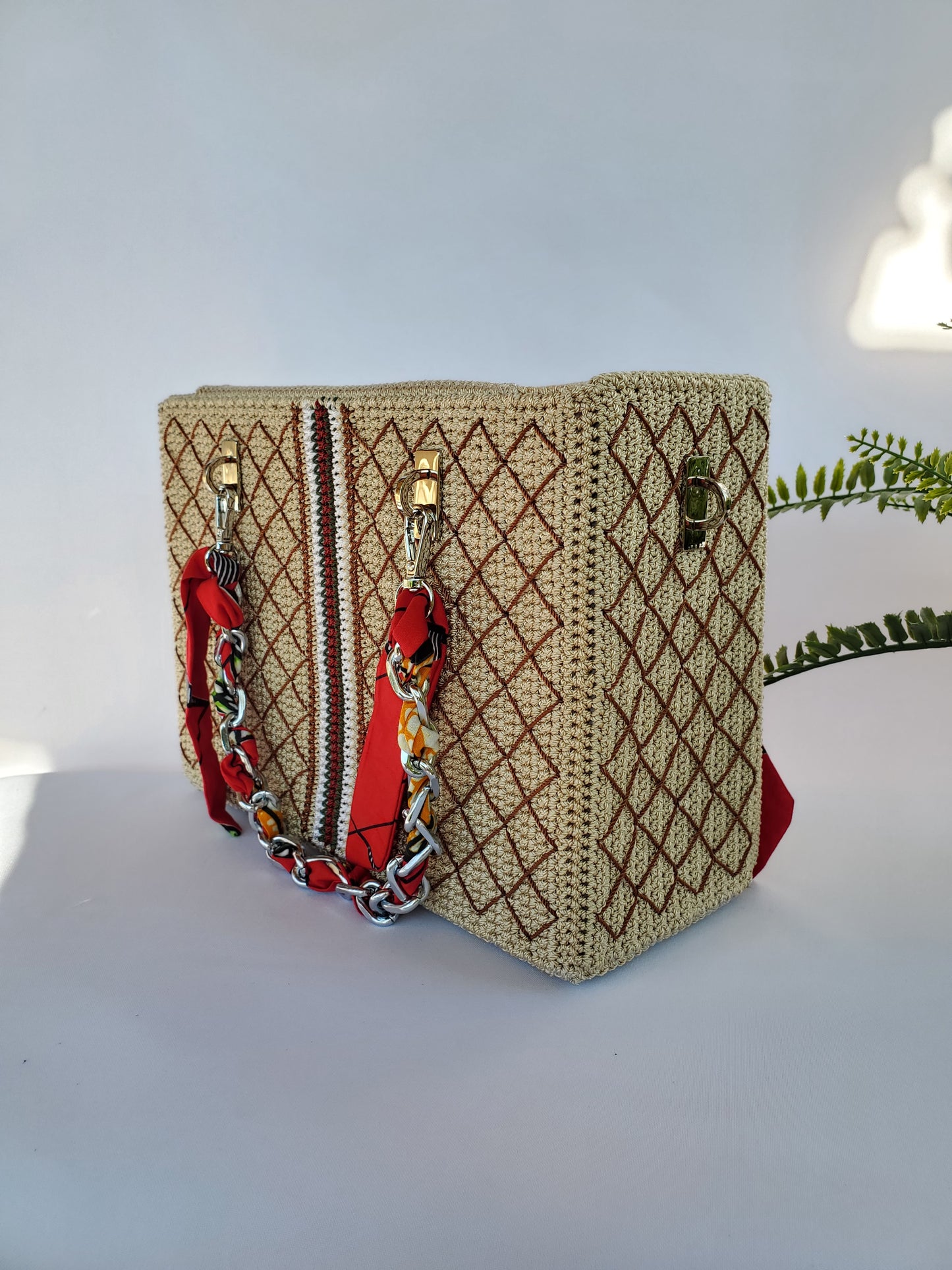 Sac inspiration Luxe Beige et Marron