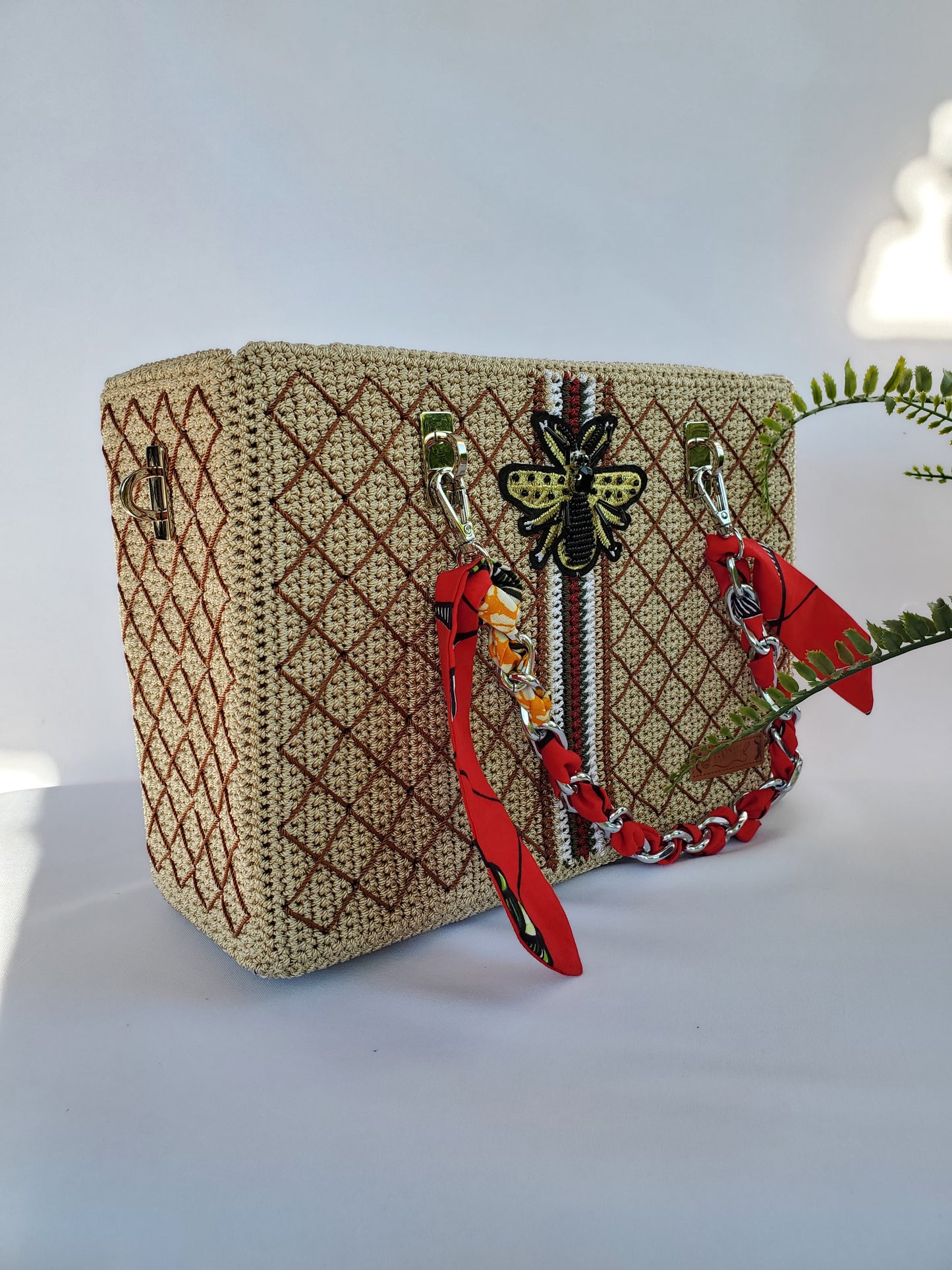 Sac inspiration Luxe Beige et Marron