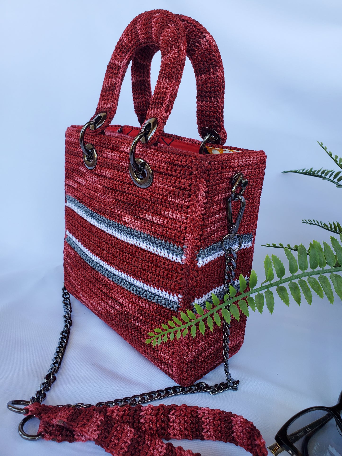 Sac inspiration Luxe Bordeaux