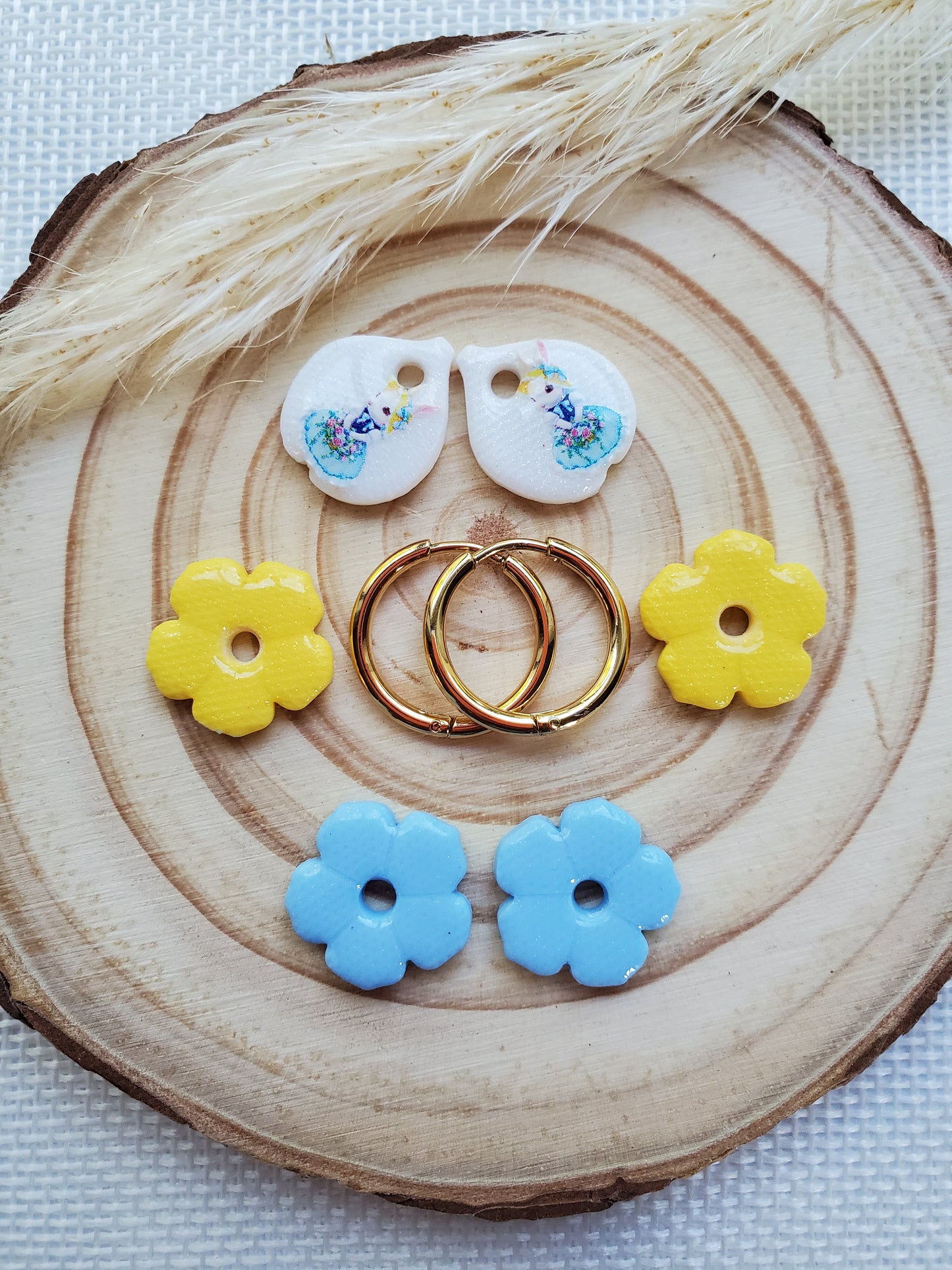 Box mini Perla Blanc, Jaune et Bleu