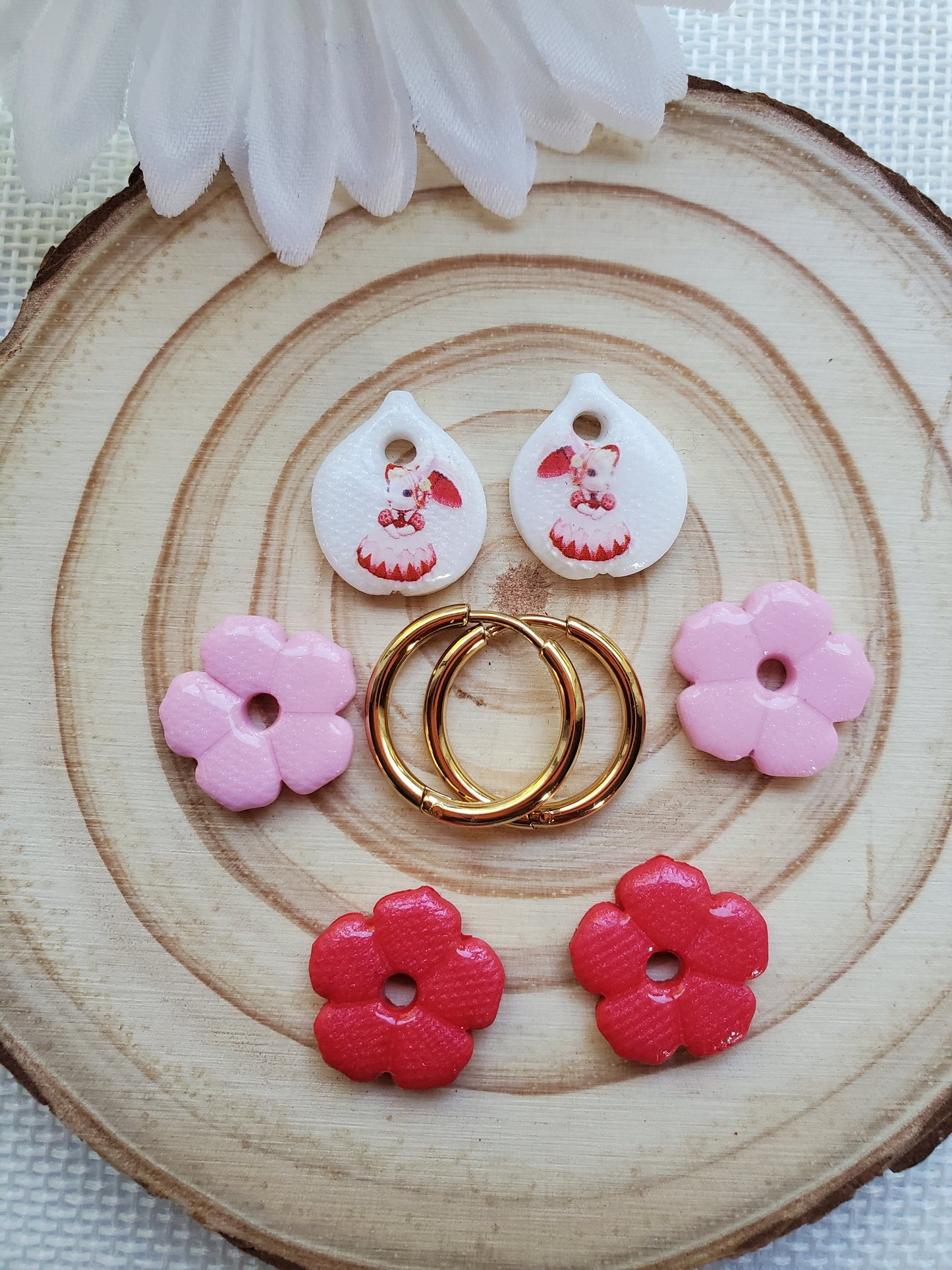 Box mini Perla Blanc, Rose et Rouge