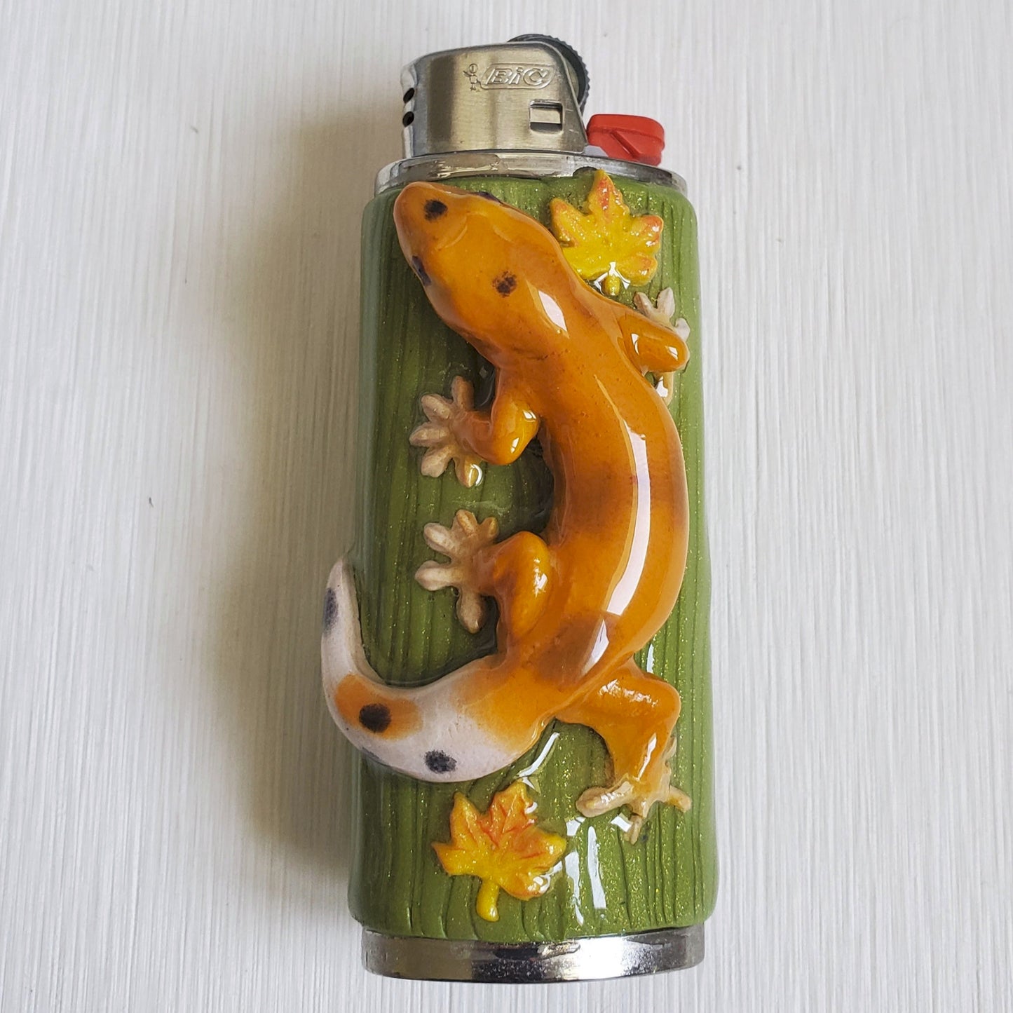 Etui Gecko Orange et Vert