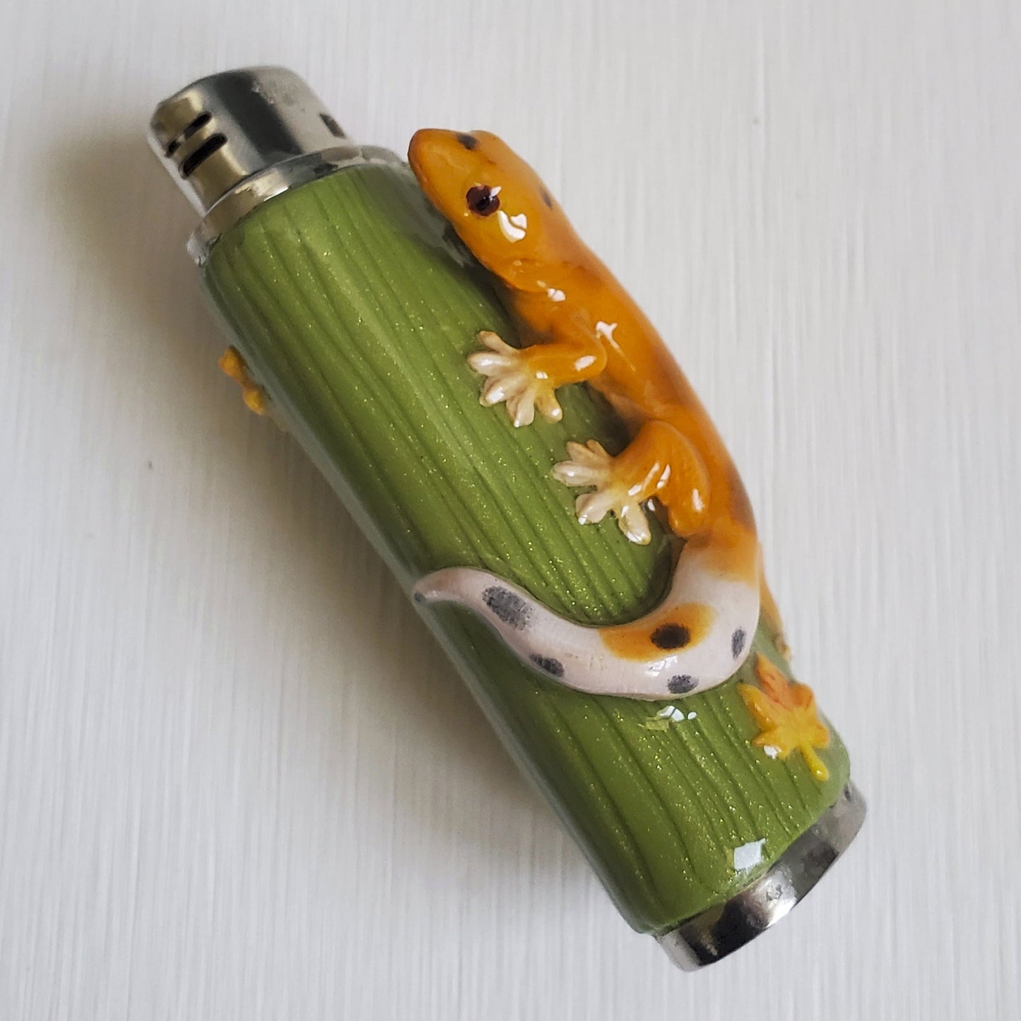 Etui Gecko Orange et Vert