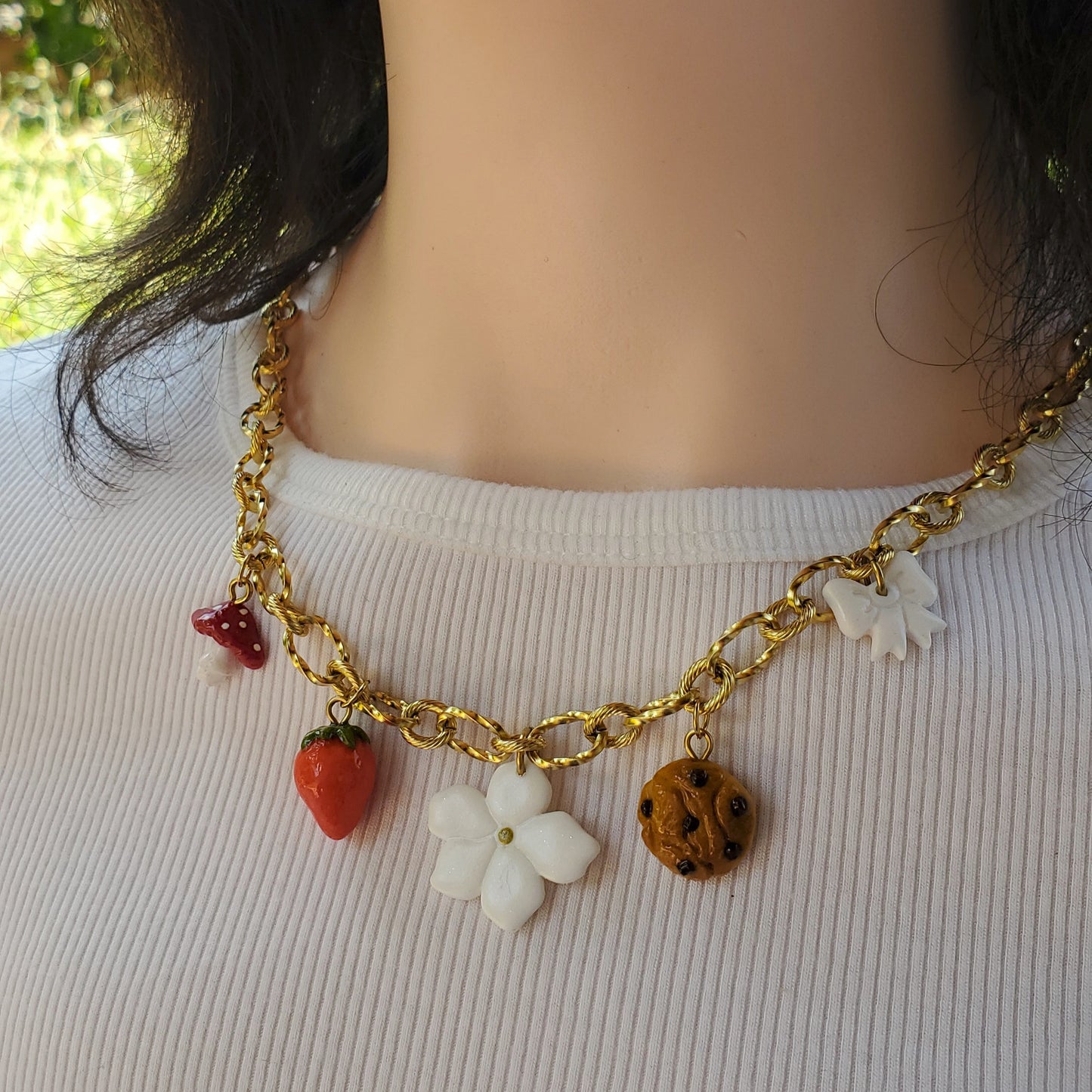 Collier Ambre - 5 Charms