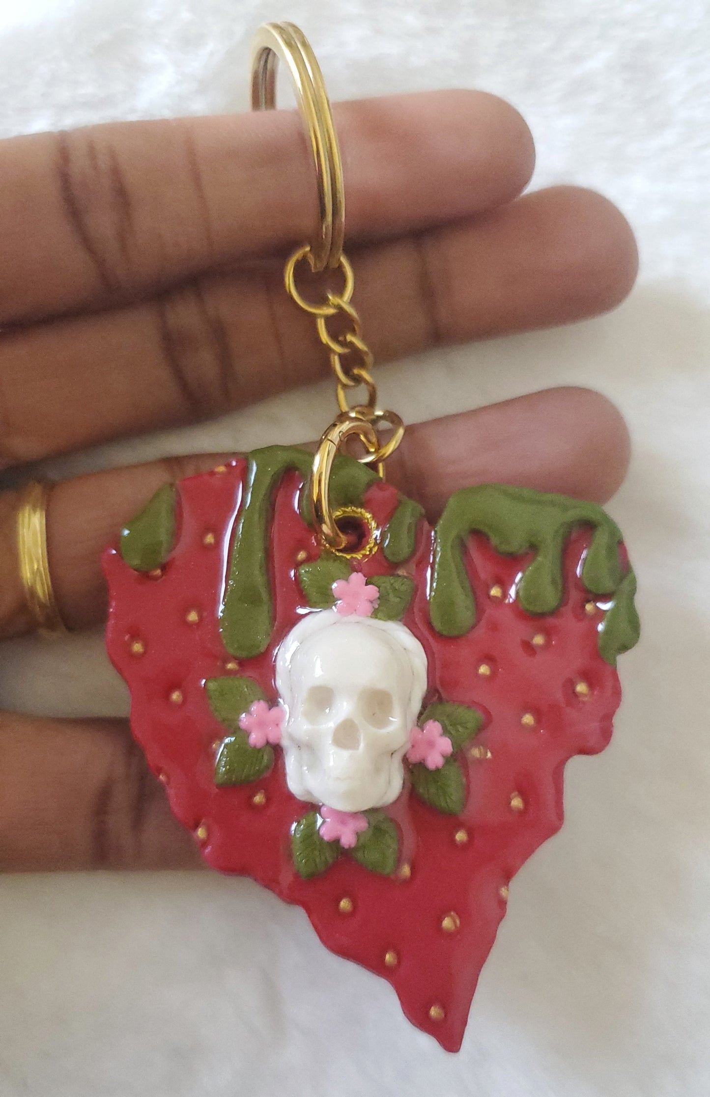 Bijou Fraise tête de mort