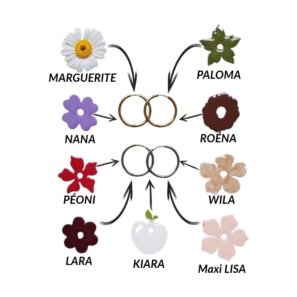 Créoles rondes lisses 22 mm