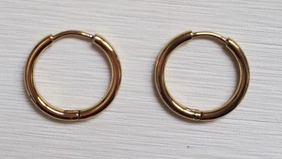 Créoles rondes lisses 18 mm