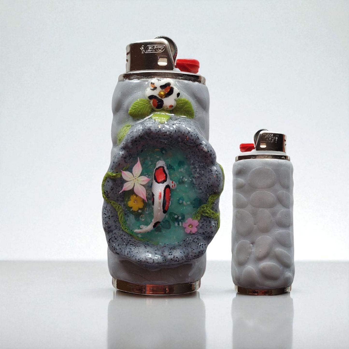 Etui Carpe Koï Etang Fleur