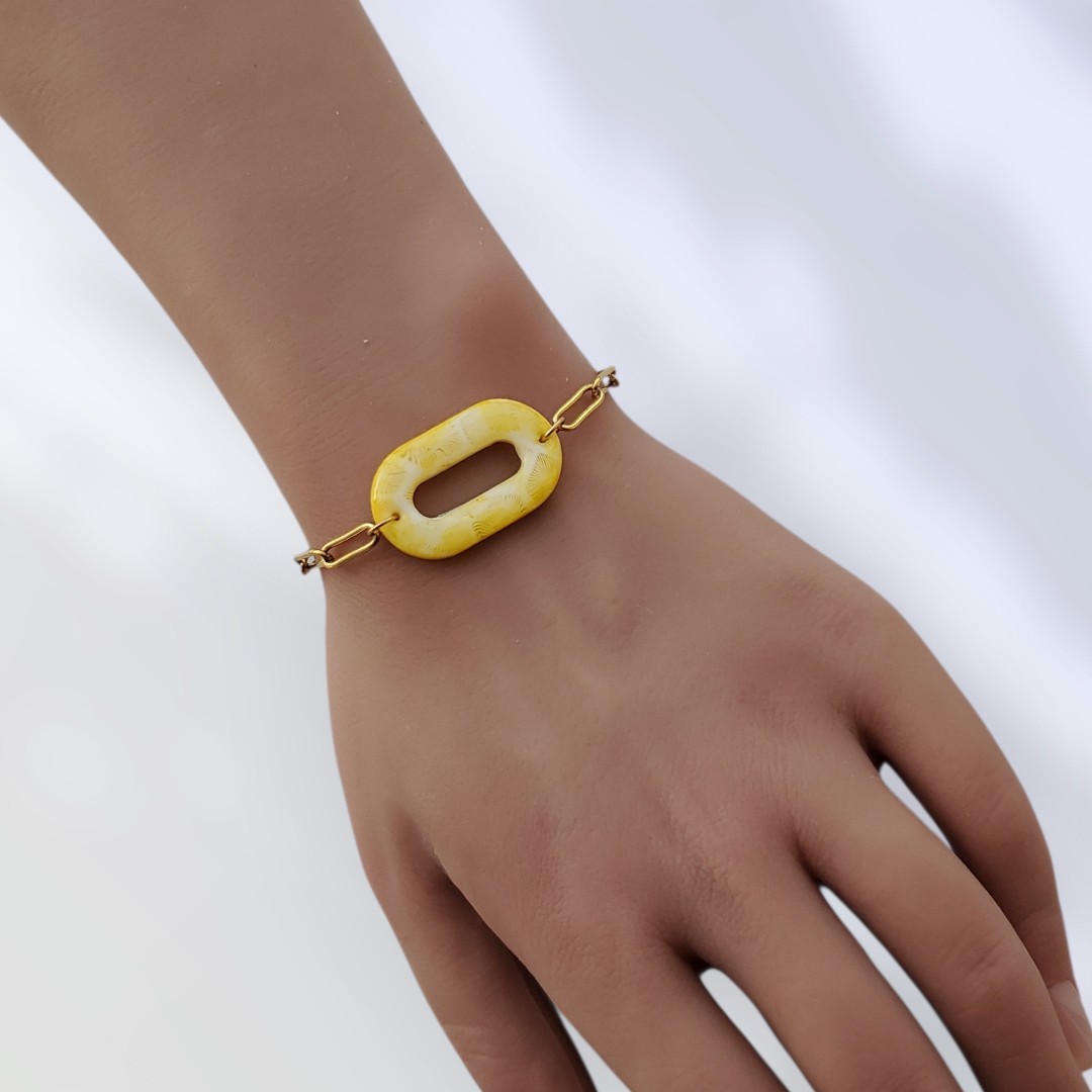 Corail Jaune Collier et Bracelets