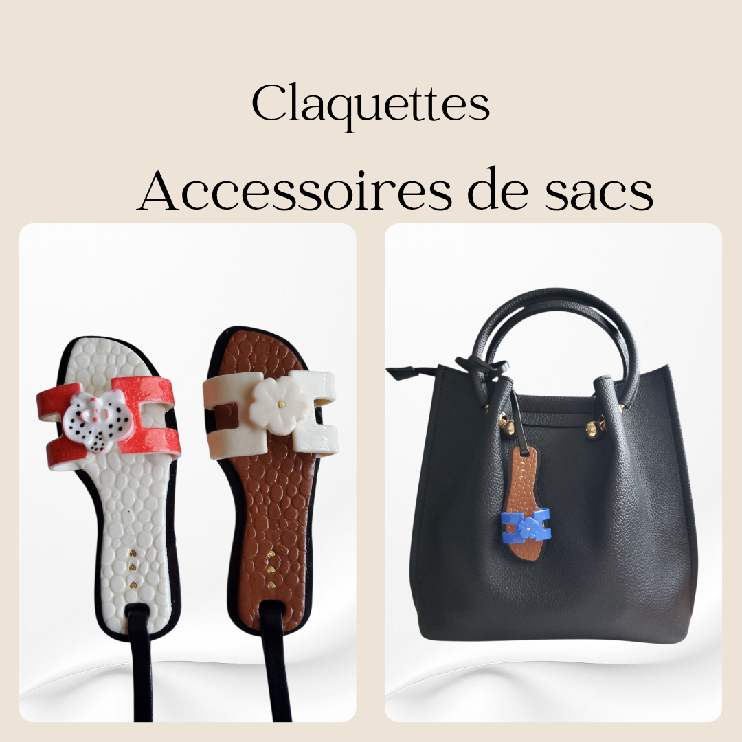 Claquettes accessoires de sac