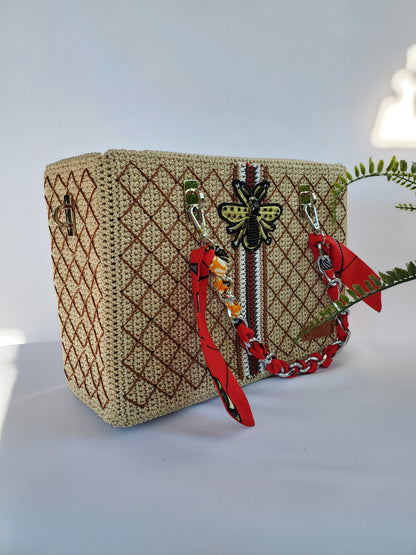 Sac inspiration Luxe Beige et Marron