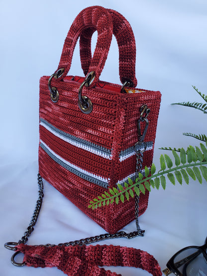 Sac inspiration Luxe Bordeaux