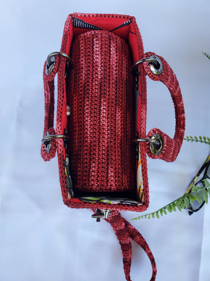 Sac inspiration Luxe Bordeaux