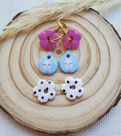 Box mini Perla Blanc, Bleu et Fuschia