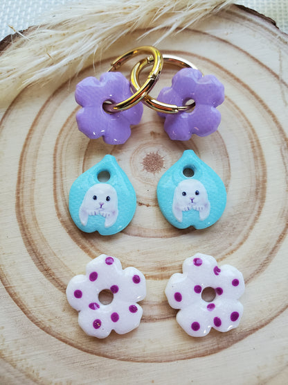 Box mini Perla Lila, Bleu lagon et Blanc