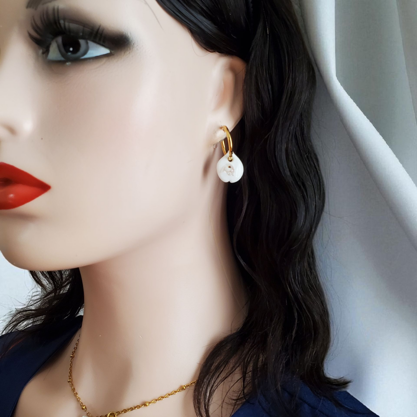 Box mini Perla Blanc, Beige et Doré