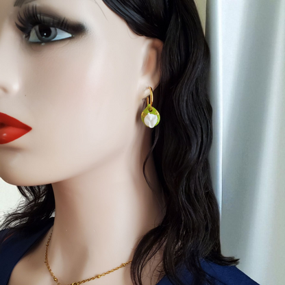 Box mini Perla Vert, Doré et Blanc nacré