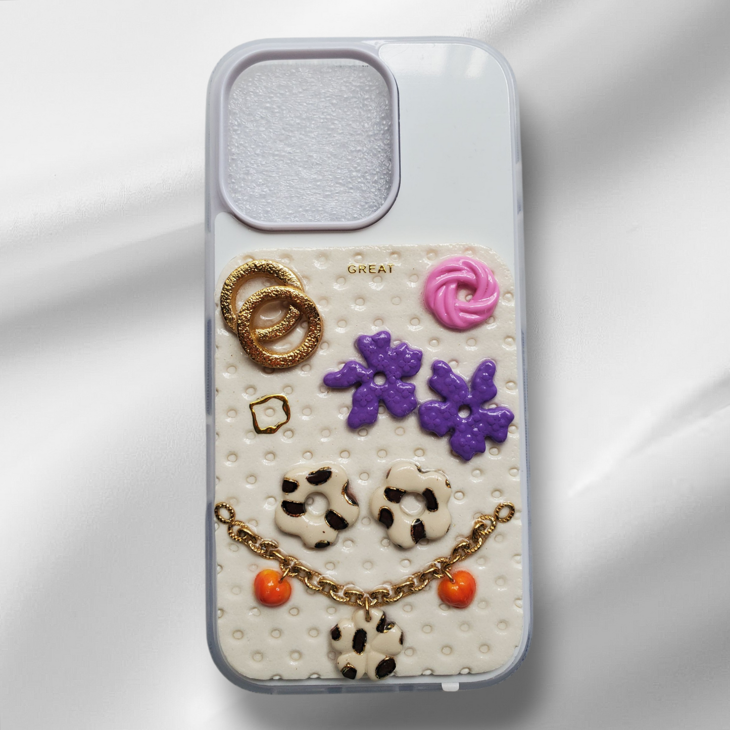 Bijou Coque Golden Wild Pêche