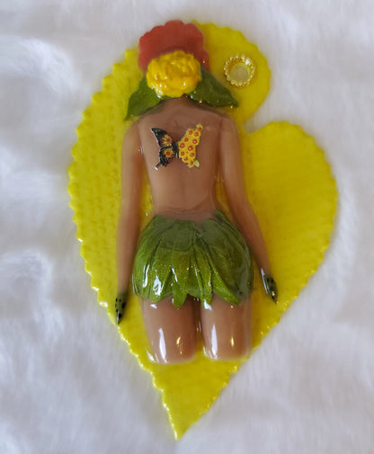 Bijou Eve - De dos avec une fleur jaune n°1