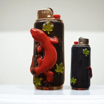 Etui Gecko Rouge et Noir