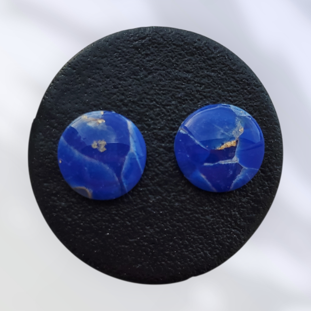 Lapis-Lazuli   Boucles et Puces d'oreilles