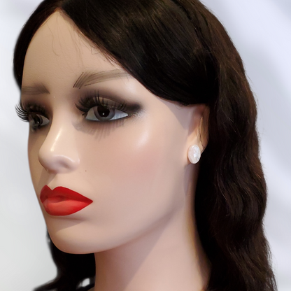 Quartz Rose   Boucles et Puces d'oreilles