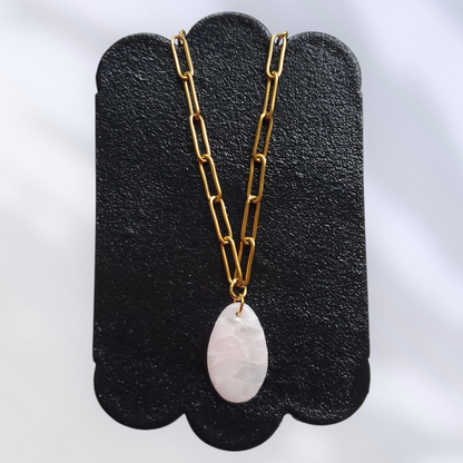 Quartz Rose   Collier et Bracelet