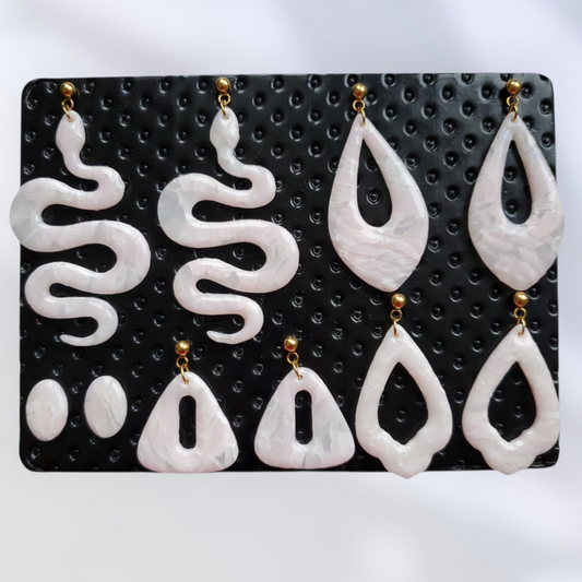 Quartz Rose   Boucles et Puces d'oreilles