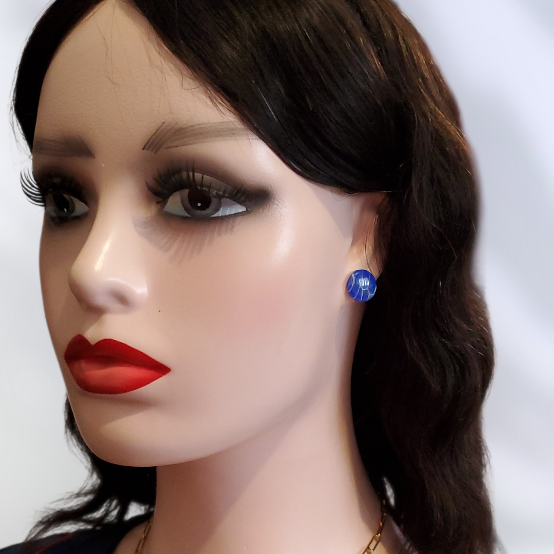 Lapis-Lazuli   Boucles et Puces d'oreilles