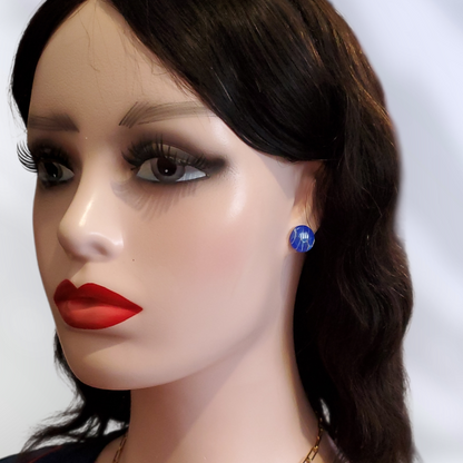 Lapis-Lazuli   Boucles et Puces d'oreilles