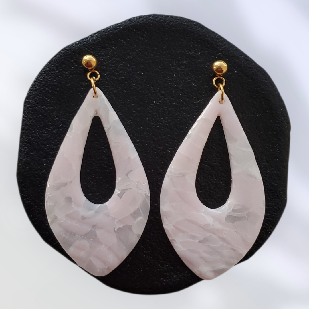 Quartz Rose   Boucles et Puces d'oreilles