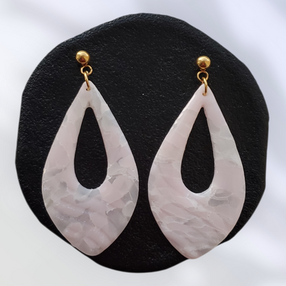 Quartz Rose   Boucles et Puces d'oreilles