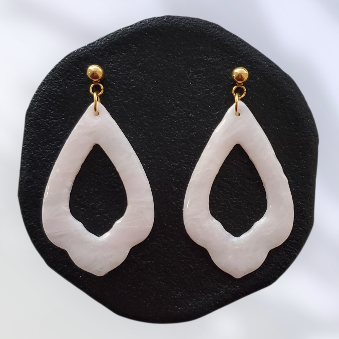 Quartz Rose   Boucles et Puces d'oreilles