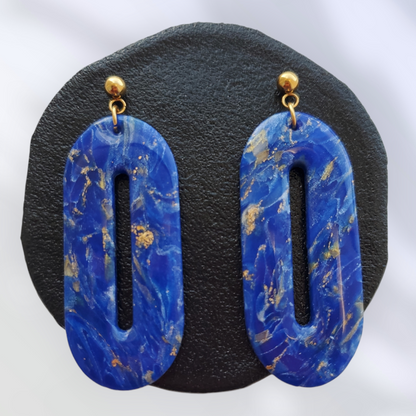 Lapis-Lazuli   Boucles et Puces d'oreilles