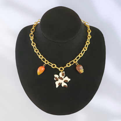 Collier Ambre - 3 Charms