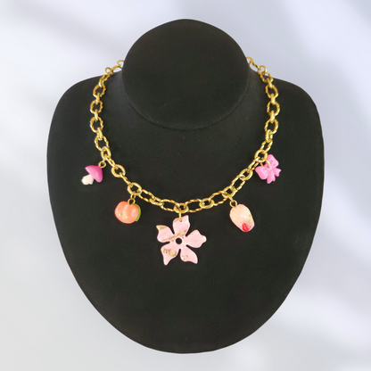 Collier Ambre - 5 Charms