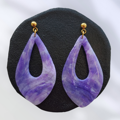 Améthyste   Boucles et Puces d'oreilles