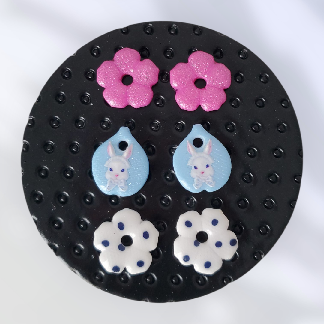 Box mini Perla Blanc, Bleu et Fuschia