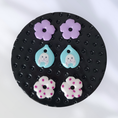 Box mini Perla Lila, Bleu lagon et Blanc