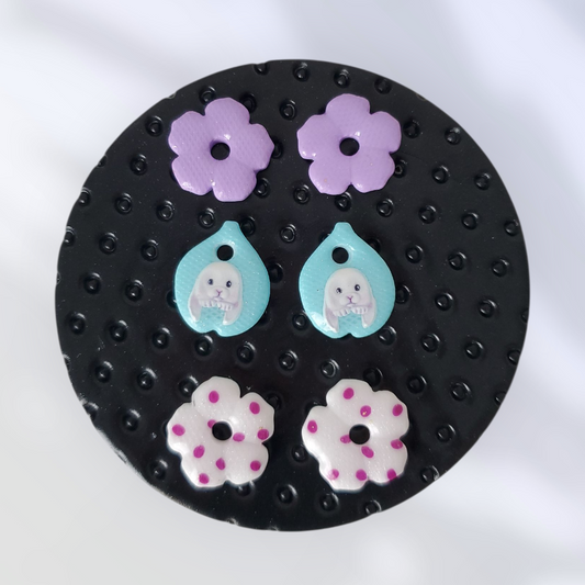 Box mini Perla Lila, Bleu lagon et Blanc