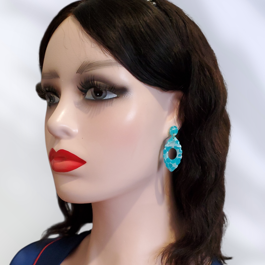 Larimar   Boucles et Puces d'oreilles