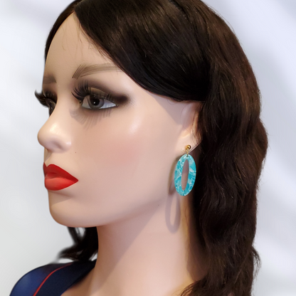 Larimar   Boucles et Puces d'oreilles