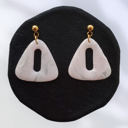 Quartz Rose   Boucles et Puces d'oreilles