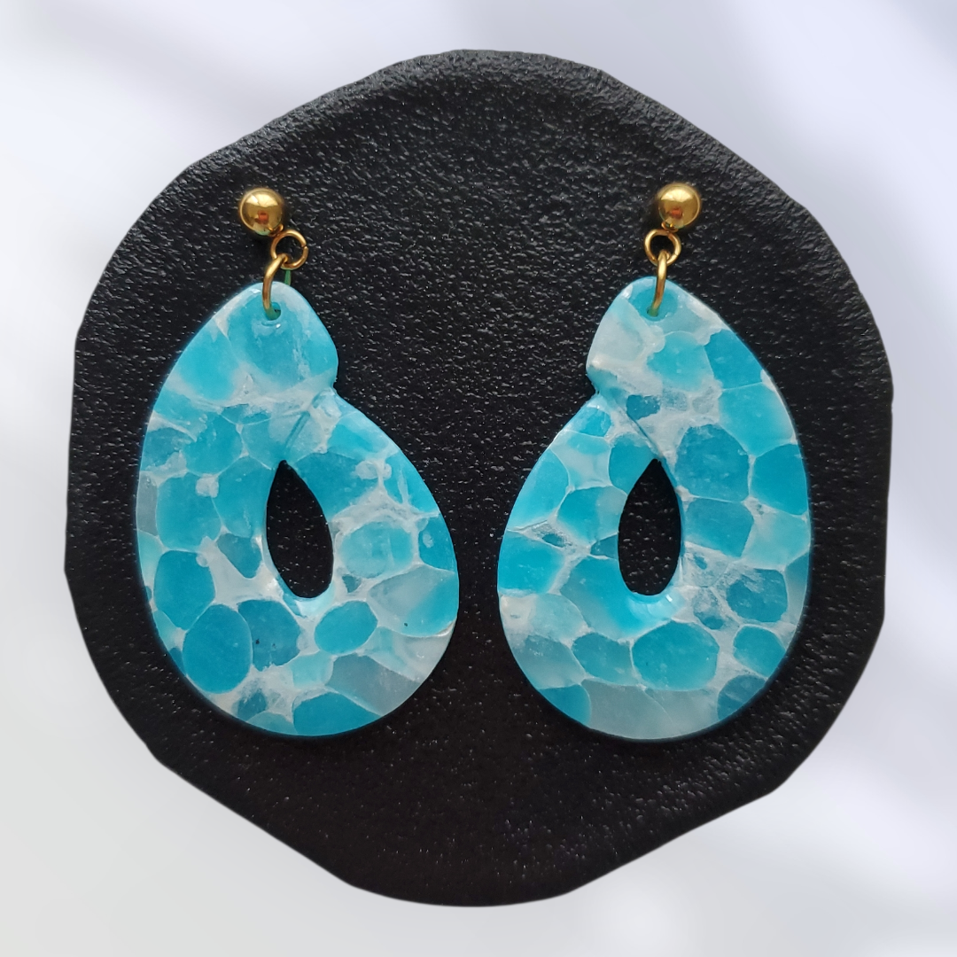 Larimar   Boucles et Puces d'oreilles