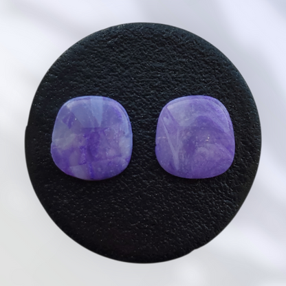 Améthyste   Boucles et Puces d'oreilles