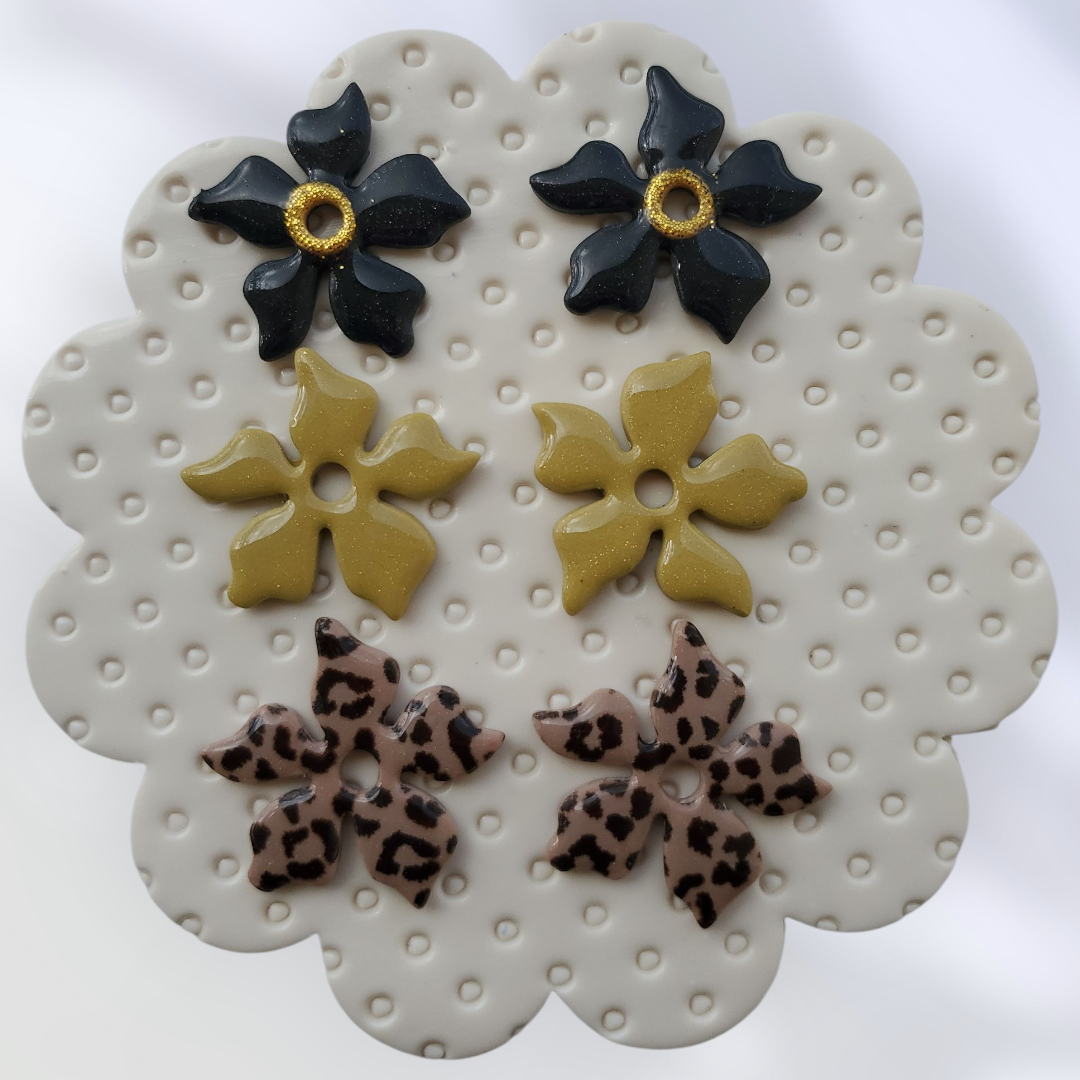 Box Péoni Léopard, Noir et Vert kaki