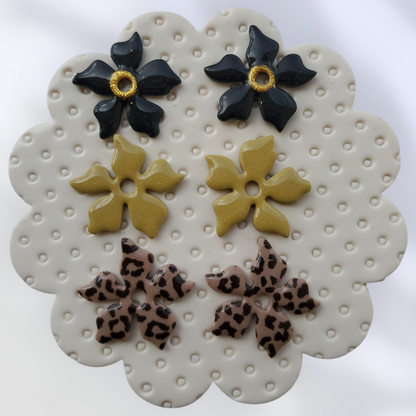 Box Péoni Léopard, Noir et Vert kaki