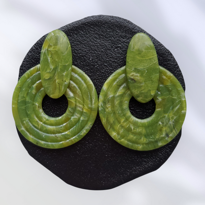 Jade   Boucles et Puces d'oreilles