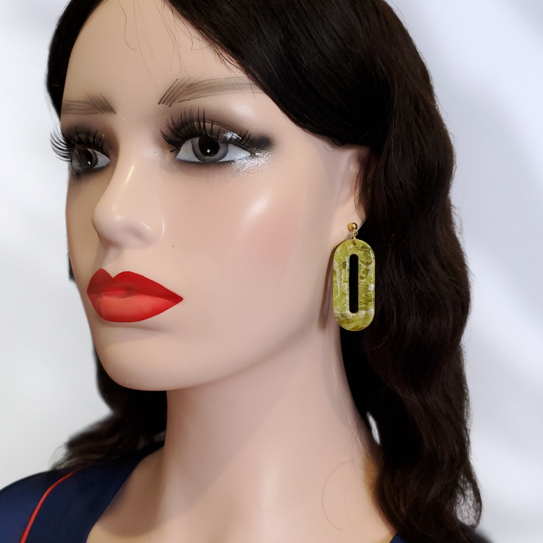 Peridot   Boucles et Puces d'oreilles