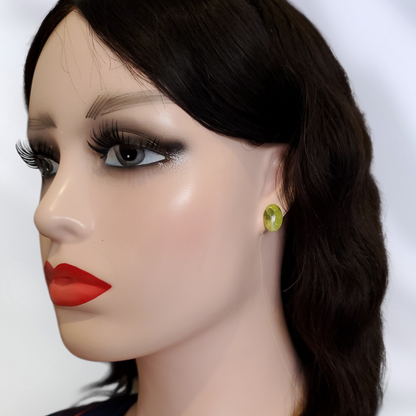 Peridot   Boucles et Puces d'oreilles